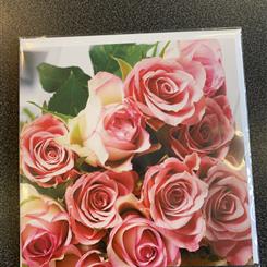 Pink rose card 