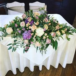Long and Low Table Arrangement 
