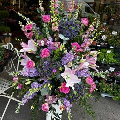 Purple and Pink pedestal  