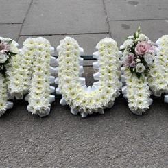 Mum with white ribbon 