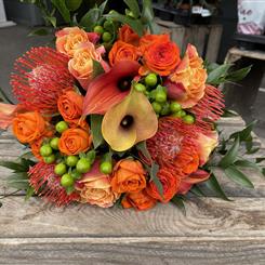 Burnt orange posy 