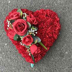 Silk Red Heart