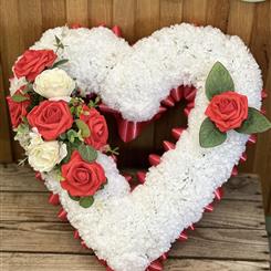 Silk open heart