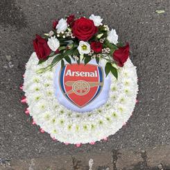 Arsenal wreath with logo 